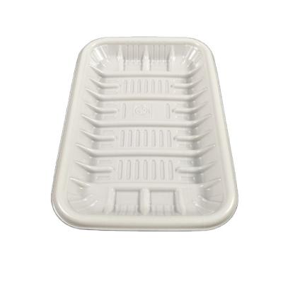 China Wholesale Environmental Protection Food Tray 2021 Biodegradable Disposable Food Grade PP White OEM Welcomed 50 Ctn 6.7 G for sale