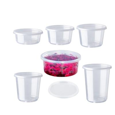 China Environmental Protection 460ml Disposable Round Shape Eco - Friendly Plastic Bowl With Clear Lid for sale