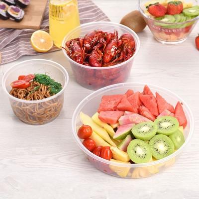 China Environmental Protection 900ml Microwave Food Packaging Plastic Meal Prep Containers, Plastic Lunch Box BPA Free Plastic Bowl for sale