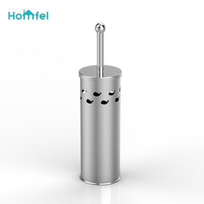 China Fun Design Metal Stainless Steel Toilet Brush Whale Heart Sustainable Star Shape Hollow Out Toilet Brush Holder For Bathroom for sale