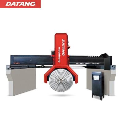 China Hotels Datang DTQZ Granite Marble Cutter Stone Block Bridge Saw Combination Multi Blade Cutting Machine for sale