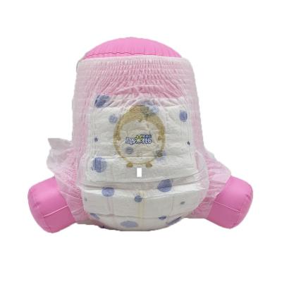 China Printed Pull Up Disposable Baby Diaper Maker Air-through nonwoven for sale