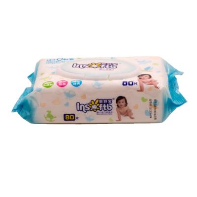 China Baby Soft Wipes 80pcs Soft Clean Baby Wet Wipes OEM Or ODM Manufacturer for sale