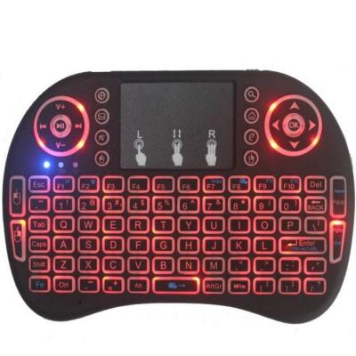 China Support Backlight Battery Lithium Battery Dry Gaming Laptop Mini i8 Led Custom PC Typewriter Wireless Keyboard Mechanical Keyboard for sale