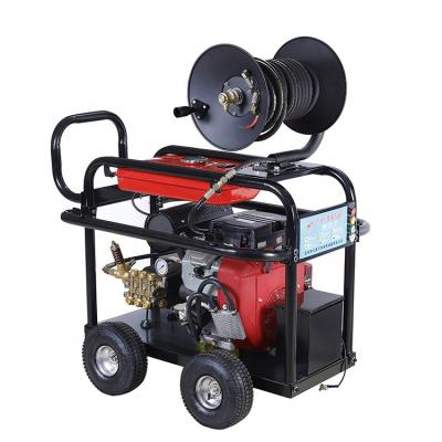 China Critical Cleaning/High Pressure Drain Cleaner Machine 2020 New 24HP 150Bar Pipe Drain Cleaner Machine High Pressure Seal Cleaner Without Gasoline Residue for sale