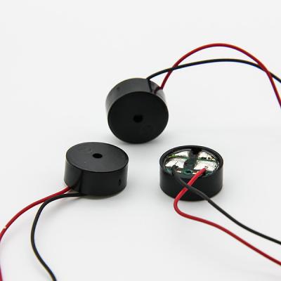 China Wire 2731Hz 3 Volt Black PPO Power Electromagnetic Buzzer RoHs for sale