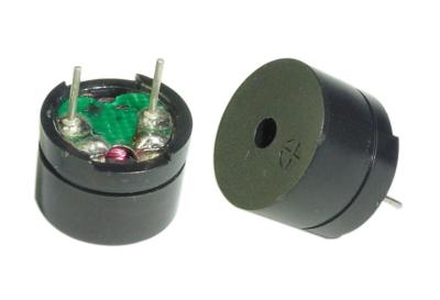 China Black PPO 12MM Electro Magnetic Buzzer With Pin , Simple Electronic Buzzers for sale