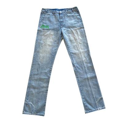 China Trend man color regular straight pants tube QUICK DRY men's new youth jeans for sale