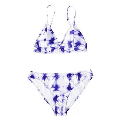 China Plus Size Women's Sexy Solid Bikini Triangle Two Piece Swimsuit for sale