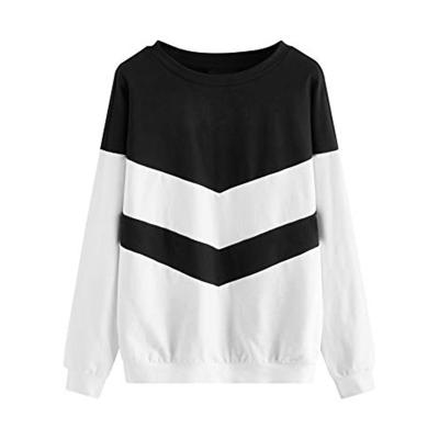 China Breathable Fashion Customization Wear Color Patchwork O-Neck Oversize Unisex Sweatshirt Breathable Daily Casual Sweatshirt for sale