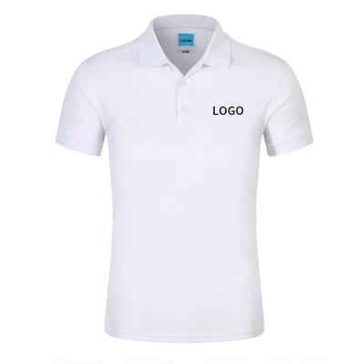 China Custom Lapel Customization Cotton Men's Clothing Corporate Cotton Breathable Short Sleeve Polo T-shirt Business Work T-shirt Printed Logo for sale