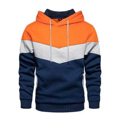 China 2021 Windproof New Big Color Blocking Fashion Hip Hop Sweater Men's Casual Sports Top Hoodies for sale