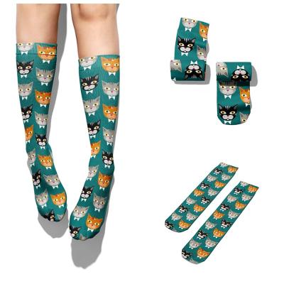 China Funny Comfortable Breathable Cat Dog Rabbit Pattern Socks Fashion Men's Casual Cute Breathable Women's Non Slip Happy Socks for sale