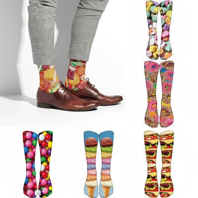 China Breathable 3D Patterned Candy Socks Funny Autumn And Winter Sports Fashion Long Soft Socks for sale