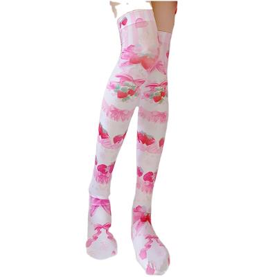 China Antibacterial Ultra Low Price Factory Custom Cosplays Anime Printed Women Long Stockings High Stockings Wholesale for sale