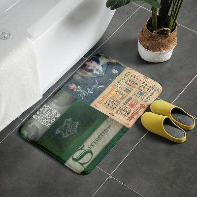 China New Cartoon Door Washable Bathroom Mat Non-Slip Absorbent Floor Mat Wholesales Kids Toy Mat for sale