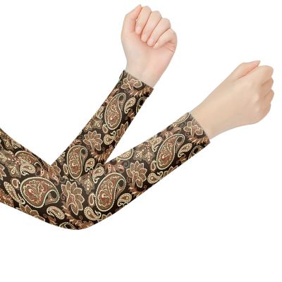 China Mandala Printed Sports Sleeves Breathable For Women Sun Protection UV Compression Hand Cover Arm Cooling Recycling Breathable Warmers for sale