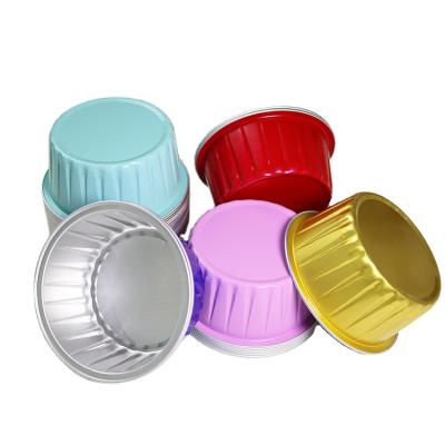 China Baking Made In China Food Grade Disposable Colored Aluminum Foil Trays Round Aluminum Foil Pan for sale