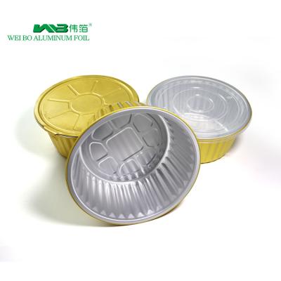 China High Temperature Resistant Aluminum Foil Cake Takeout Containers Disposable Packaging Cup for sale