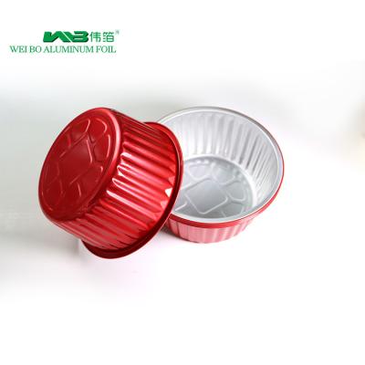 China Factory Wholesale Colored Aluminum Foil Pan 1370ml Disposable Container Tray With Lid Directly for sale