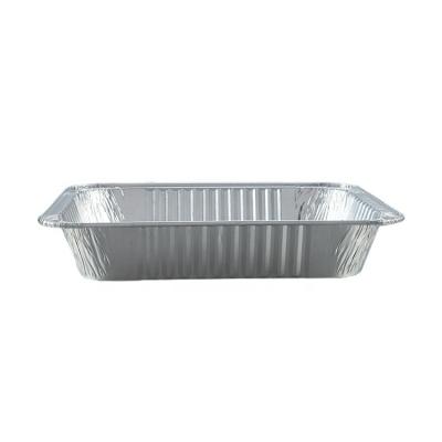 China Recyclable Fast Food Meal Foil Packaging Containers Food Grade Foil Container Foil Baking Tray for sale