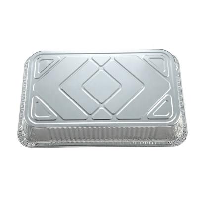 China Fastfood Aluminum Foil Baking Tray Different Size Cooking Foil Tray Aluminum Cake Baking Pan for sale