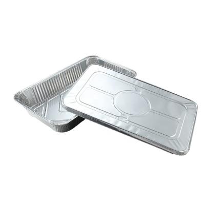 China Fast Food Foil Trays With Lids Aluminum Foil Food Container Boxes Food Grade Multi Takeout Container for sale