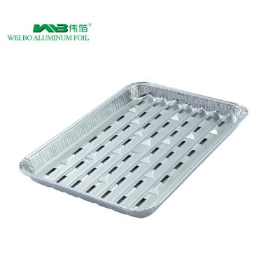 China Professional Food Grade BBQ Pan Hot Food Disposable Aluminum Turkey Tray for sale