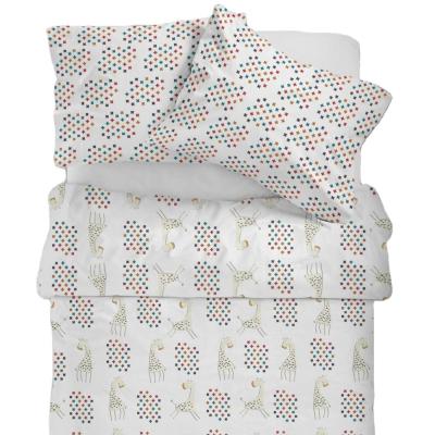 China Anti-bacteria GAGA Nordic Giraffe Organic Cotton /Tencel Kids Printed Bed Set for sale