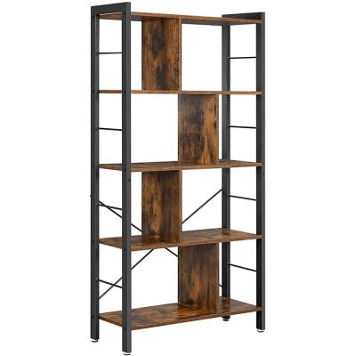 China (Size) 4-Tier Adjustable Industrial Shelf, Floor Standing Storage Rack in Living Room Office Study for sale