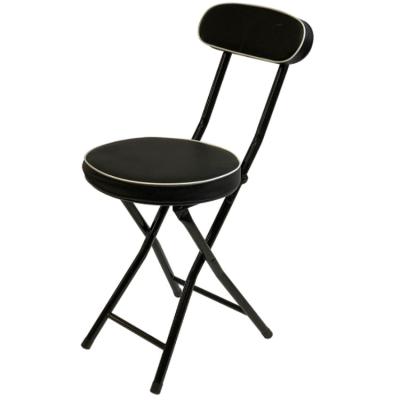 China Hot Selling Adjustable Top Folding Chair Steel (Height) Folding Chair for Children and Adult Black Chair for sale