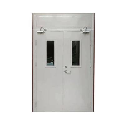 China Fire Protection China Manufacture Quality Double Leaf Fire Rated Single Steel Flush Door With Fire Rated Apartment Door for sale