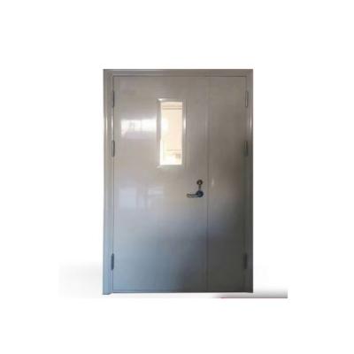 China Chinese Manufacture 90min Fire Protection Resistance Emergency Exit Rated Galvanized Steel Full Glass Fire Door for sale