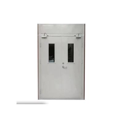 China Commercial Internal Rated Safety Wood Steel Fire Protection Use Doors Glass Windows Fire Door For Mall for sale