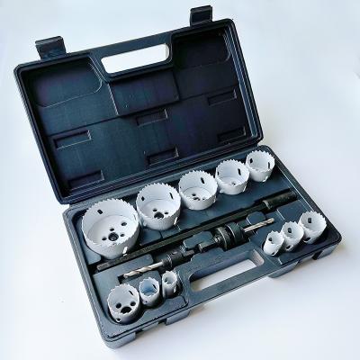 China Bimetal plywood maker hss hole saw kit drill bits for wood metal cutting with high quality for sale