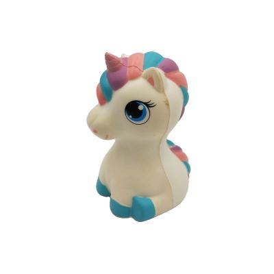 China Unicorn promotional cardboard kawaii Toy Scented toys squishy animals form squishy slow rising squishy toy for sale