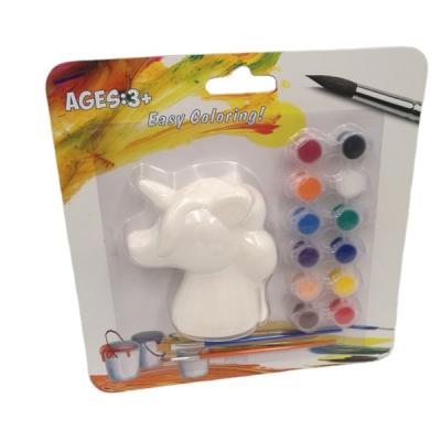 China 2021newly supply Diy unicorn shpe coloring squishy toy for kids adult painting funny drawing at school HFPU01631 for sale