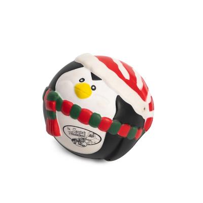 China Promotional Toy Hot Selling Customized Christmas Style Penguin Stress Ball Toys Anti Squeeze Kawaii Festival Anti Squeeze Toys Gifts Decorations for sale