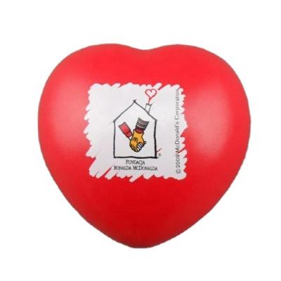 China Hot Sale Promotional Custom Mini Reliever Heart Shape Pu Foam Stress Toy Anti Stress Toy for sale