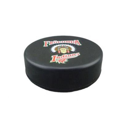 China Custom High Quality Promotional Toy PU Hockey Puck Pu Squeezing Hockey Puck Anti Shape Anti Stress for sale