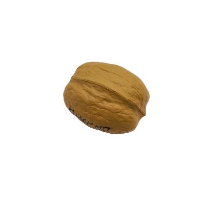 China Promotional Gift PU Foam Stress Ball In Nut Shape Stress Ball Customized Logo Anti Stress Toy for sale