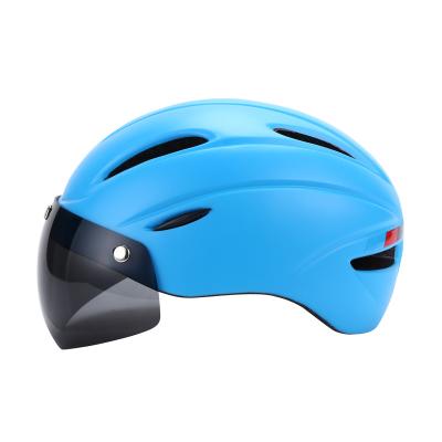 China Magnet tied lense price optimization sports helmet portable outdoor cycling breathable helmet for sale