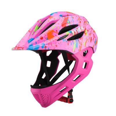 China China factory direct sales child safety helmet Chin guard outdoor cycling helmet children's off-road helmet for sale