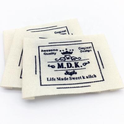 China Custom Cheap Damask Woven Clothing Label Viable For Woven Labels Clothing for sale