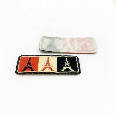 China Sustainable New Product Customized Garment Accessories Screen Apparel Satin Woven Labels For Garments for sale