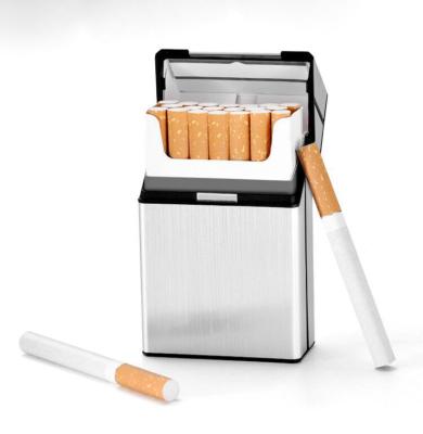 China Mirror Aluminum Style Aluminum Cigarette Holder Box For 20s Tall Cigarette Pack for sale