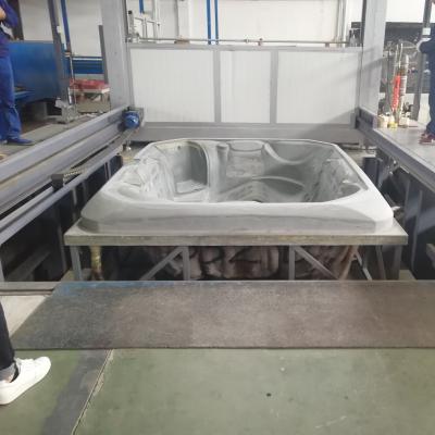 China Hot tub equipment maker acrylic hottub swimspa hot tub vacuum tub spa automatic vacuum forming forming machine for sale