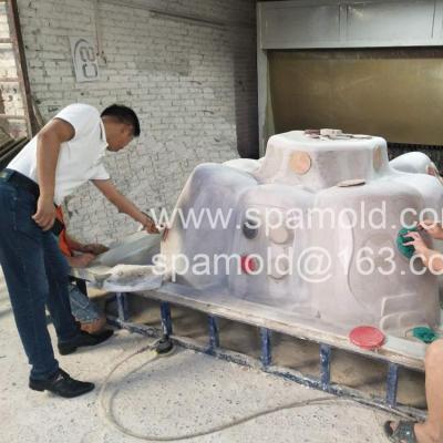 China Fiberglass reinforce plastic durable, economical, easy remedition, time saving operation and customize vacuum bathtub hottub/spa mold for sale