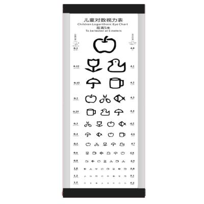 China Vision Test 5M Cartoon Eye Chart Vision Test Chart for sale