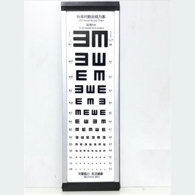 China Hot Sale Acrylic 5M E Led Vision Chart Eye Test for sale